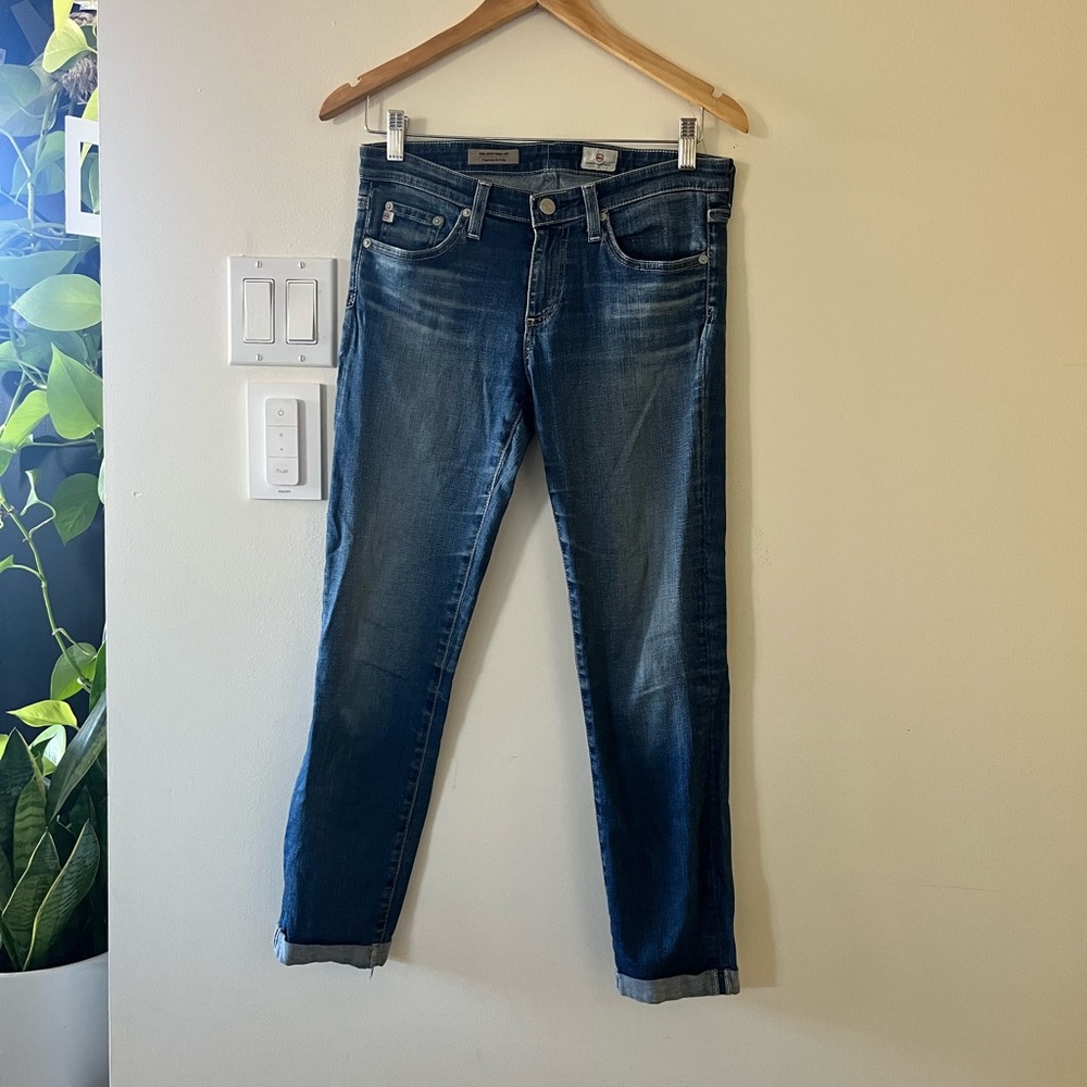 AG Adriano Goldschmied Dark Blue Ankle Jeans